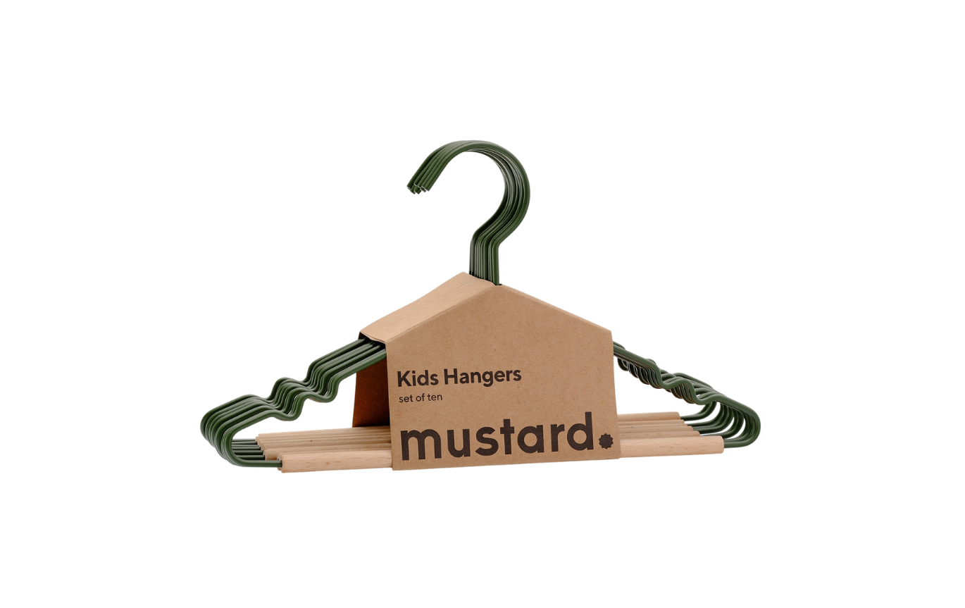 Mustard Made Kids Top Hangers - Olive