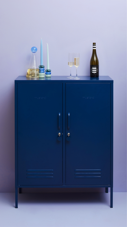 Mustard Made Midi Locker - Navy
