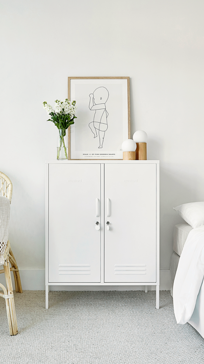 Mustard Made Midi Locker - White
