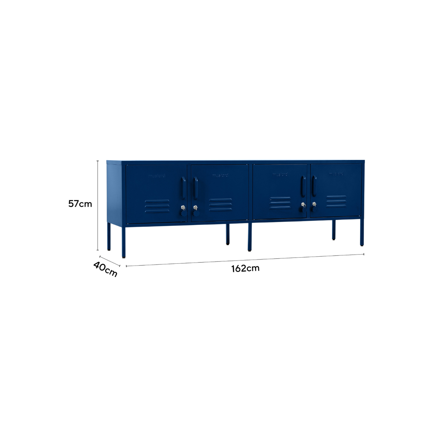 Mustard Made Standard Locker - Navy