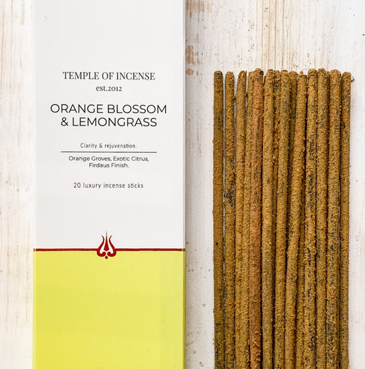 Orange Blossom & Lemongrass Incense Sticks | Luxury Scented Incense