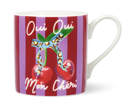Oui Oui Mon Cheri Mug | French Style Mug, Novelty Gift
