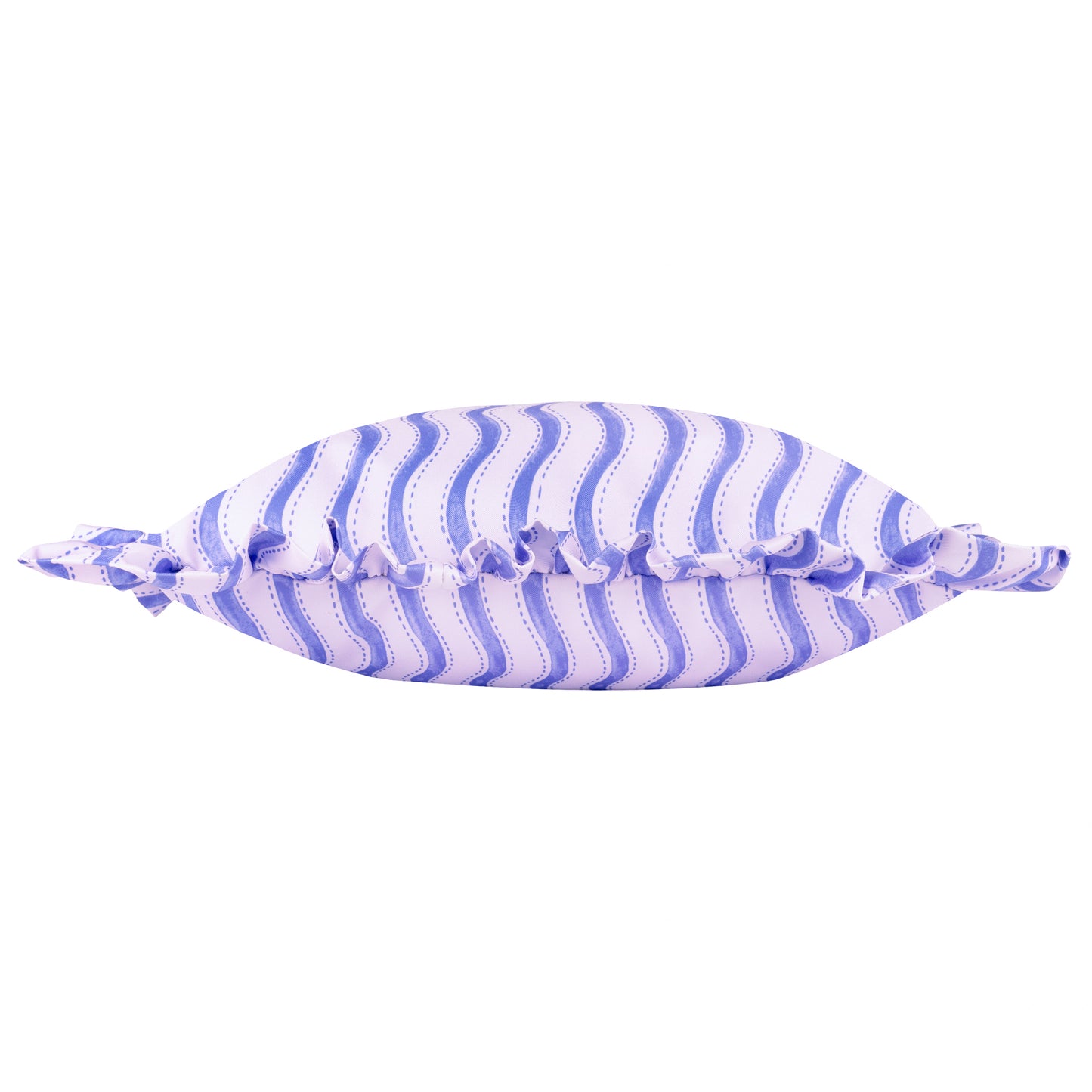 Summer Solstice Wiggly Stripe Cushion 30x50cm | Cobalt Blue | Outdoor Scatter