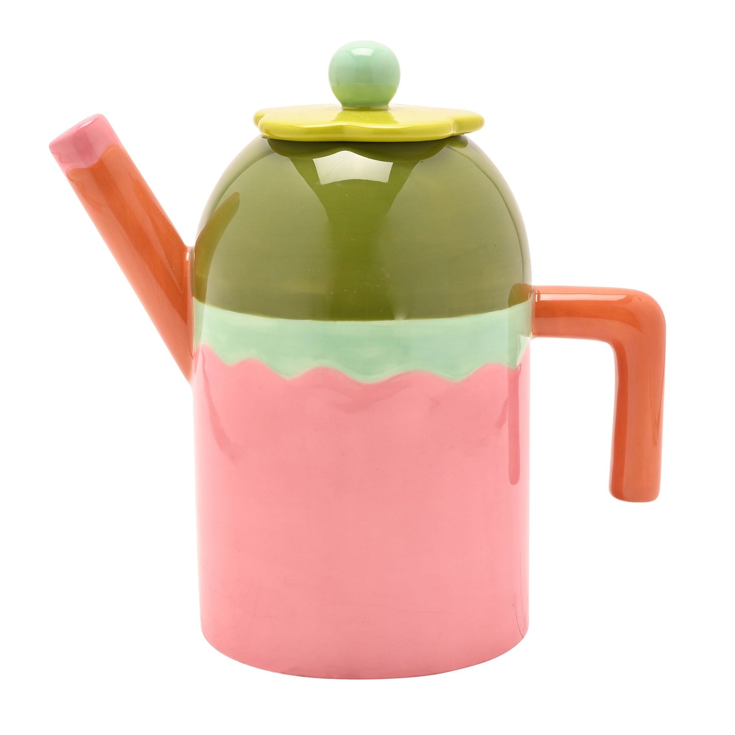Raspberry Blossom Teapot | Colourful Flower Ceramic Tea Pot